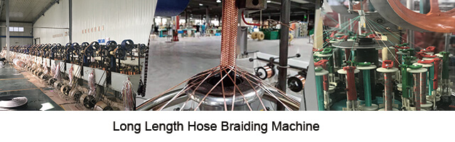 Extruded long length hose production line